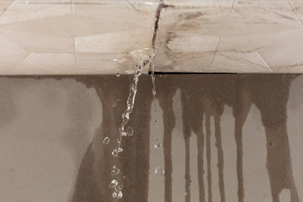 Professional Burst Pipe Cleanup technician working in Mastic, NY